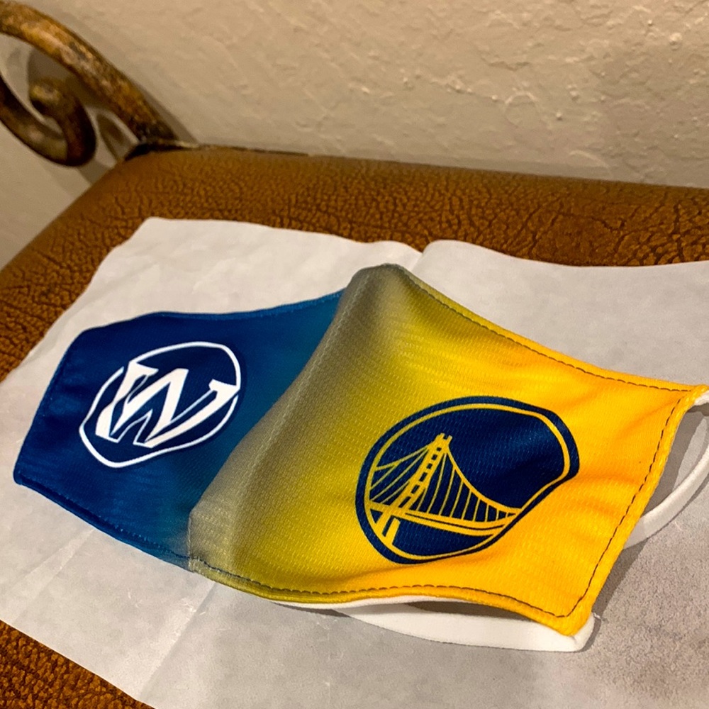 NBA Golden State Warriors Face Mask beautifully crafted soft fit!